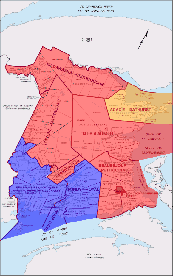 Canada Election 2004 Voter Guide 2000 Election Results for New